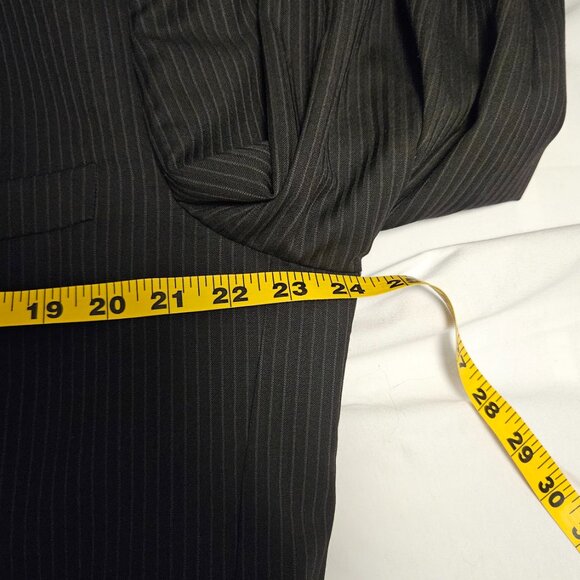 Refined Signature Carrington Charcoal Pinstripe Wool Suit - 100% Wool - Picture 8 of 10